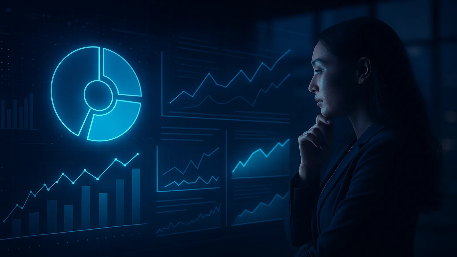 Decision intelligence dashboards in an executive review
